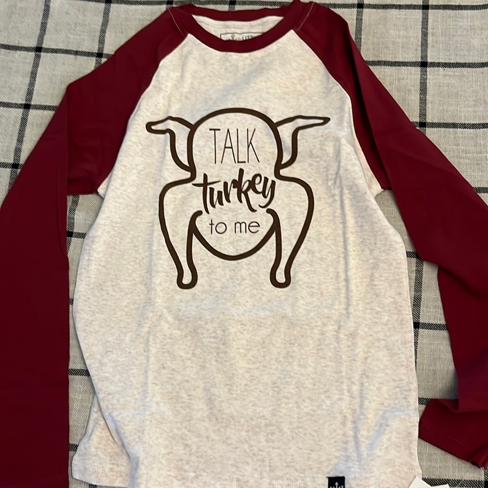 Boy’s size 12 Talk Turkey to Me shirt